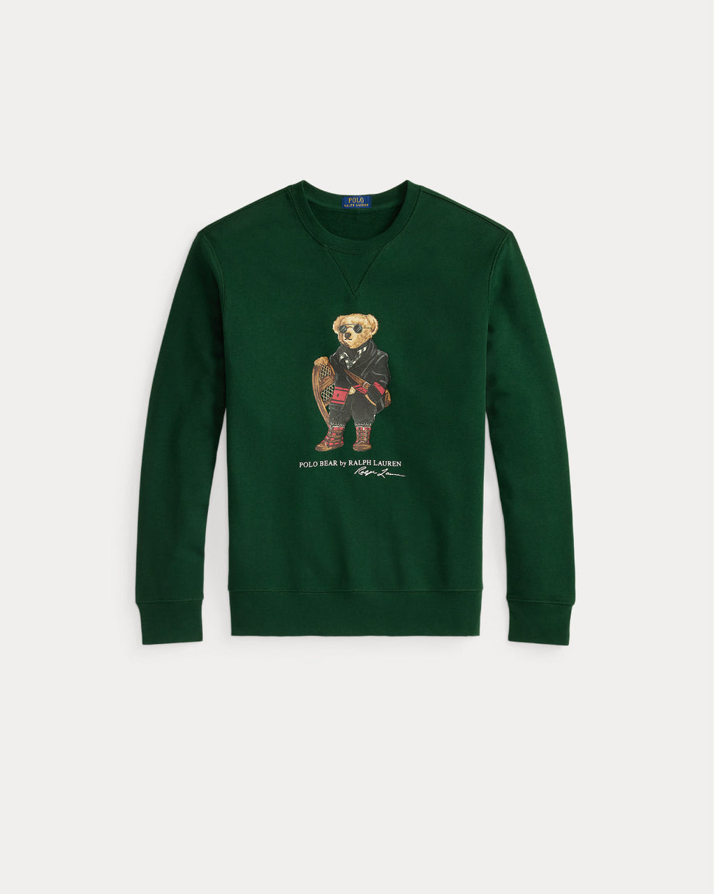 2026 New Arrival Felpa Girocollo con Polo Bear Verde
