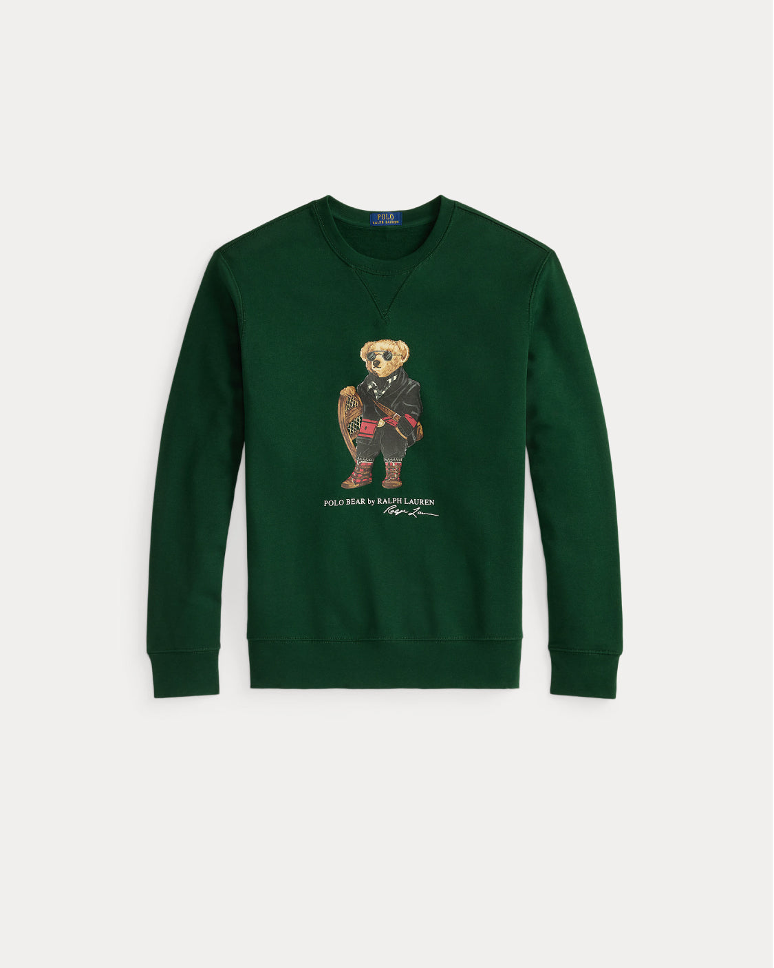 2026 New Arrival Felpa Girocollo con Polo Bear Verde