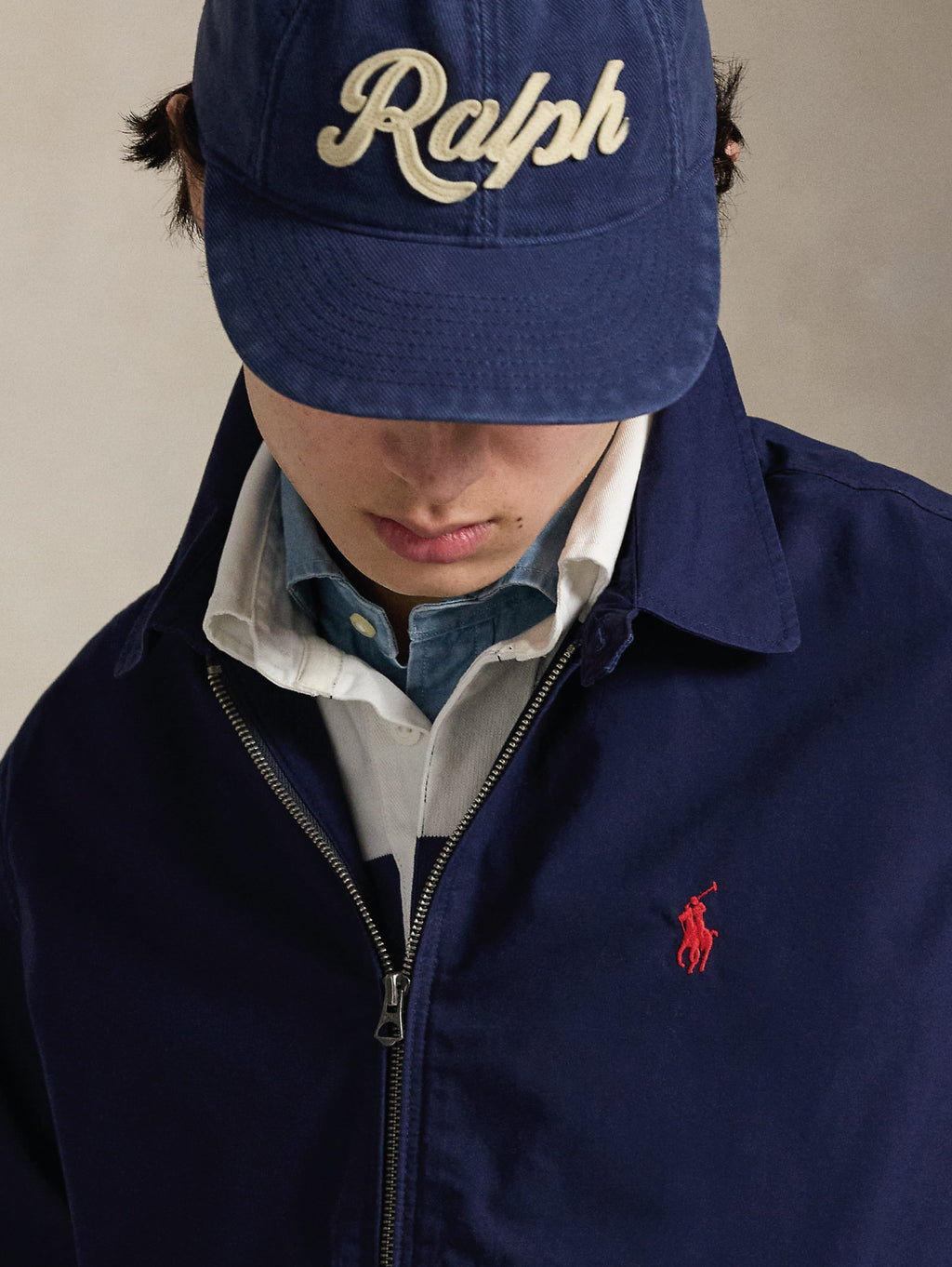 2026 New Arrival Giacca in Popeline di Cotone Bayport Blu