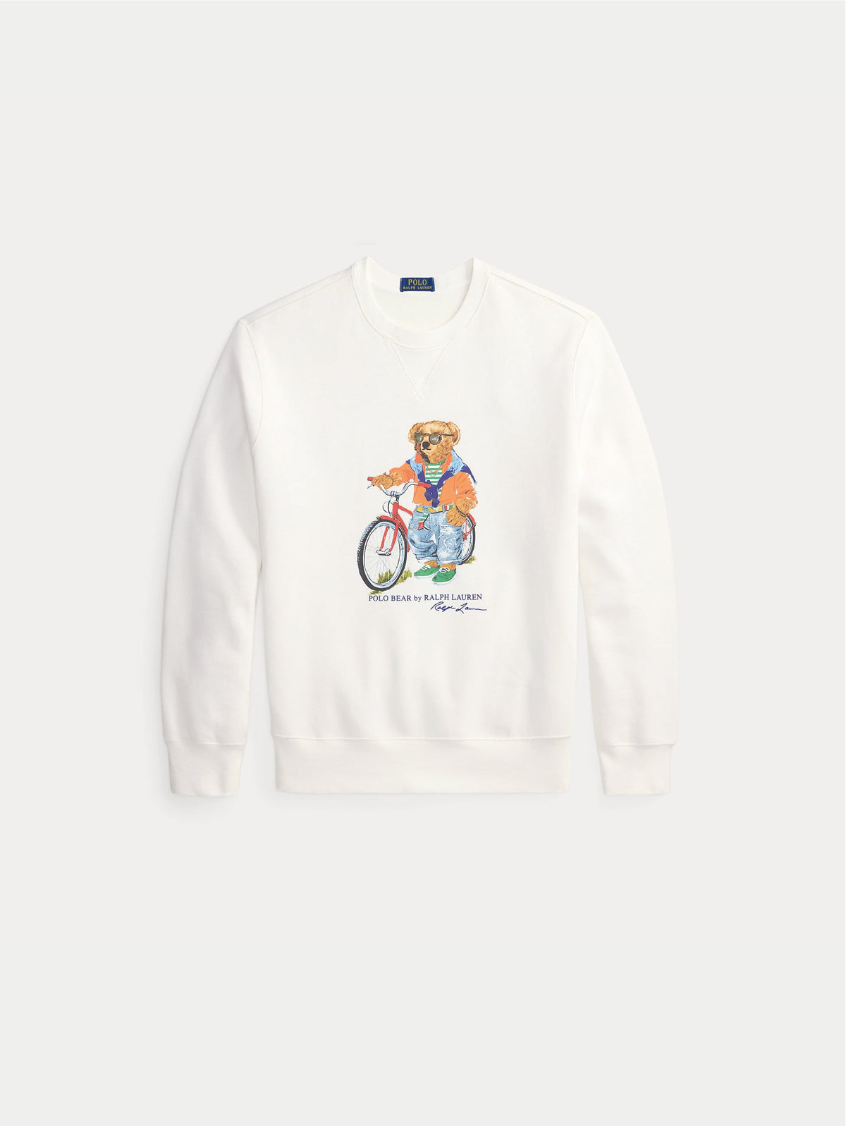 2026 New Arrival Felpa Girocollo con Polo Bear Bianco