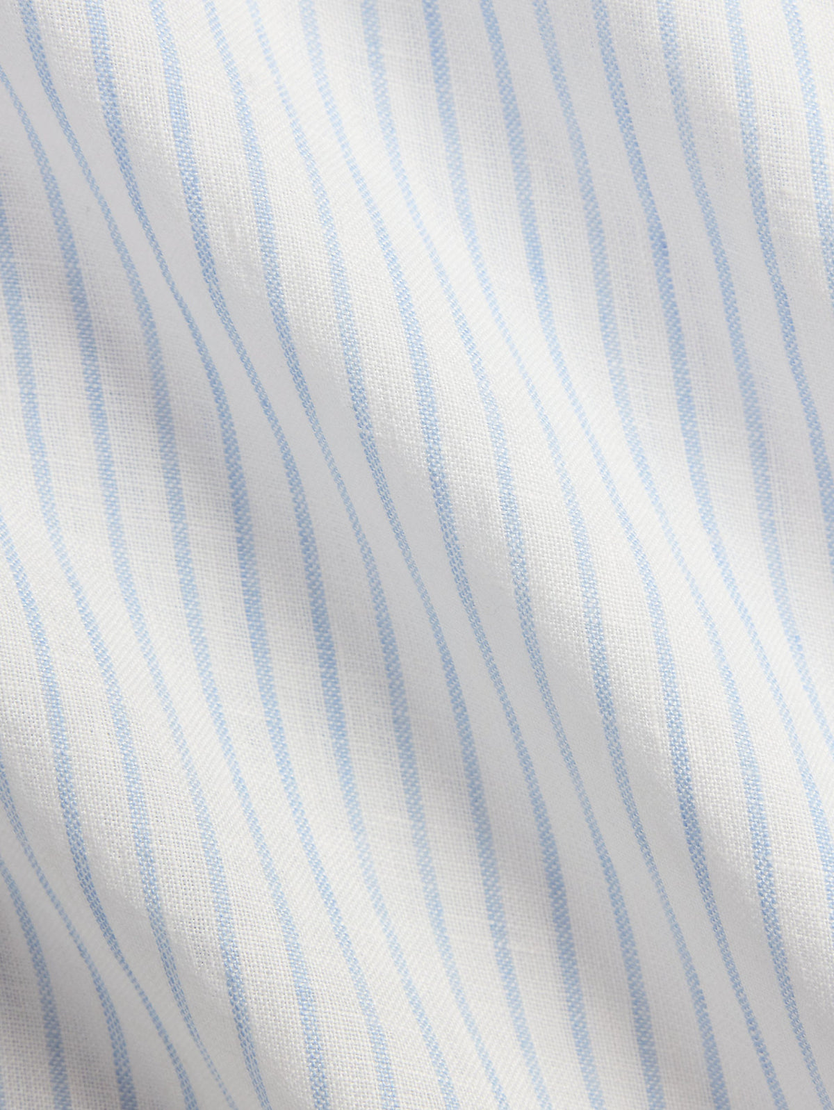2026 New Arrival Camicia in Lino Custom Fit a Righe Bianco/Celeste