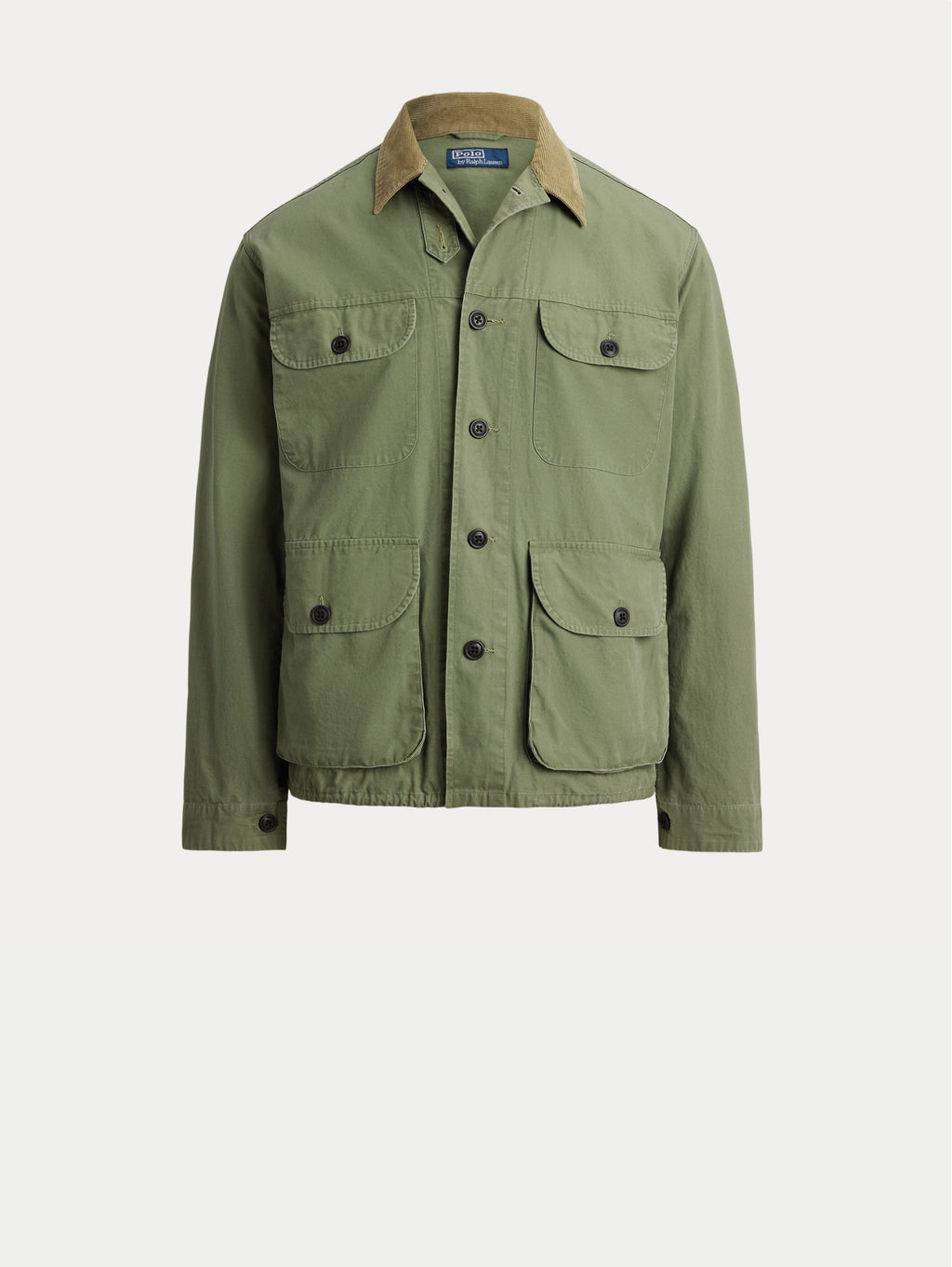 2026 New Arrival Overshirt in Cotone Canvas Vintage Verde