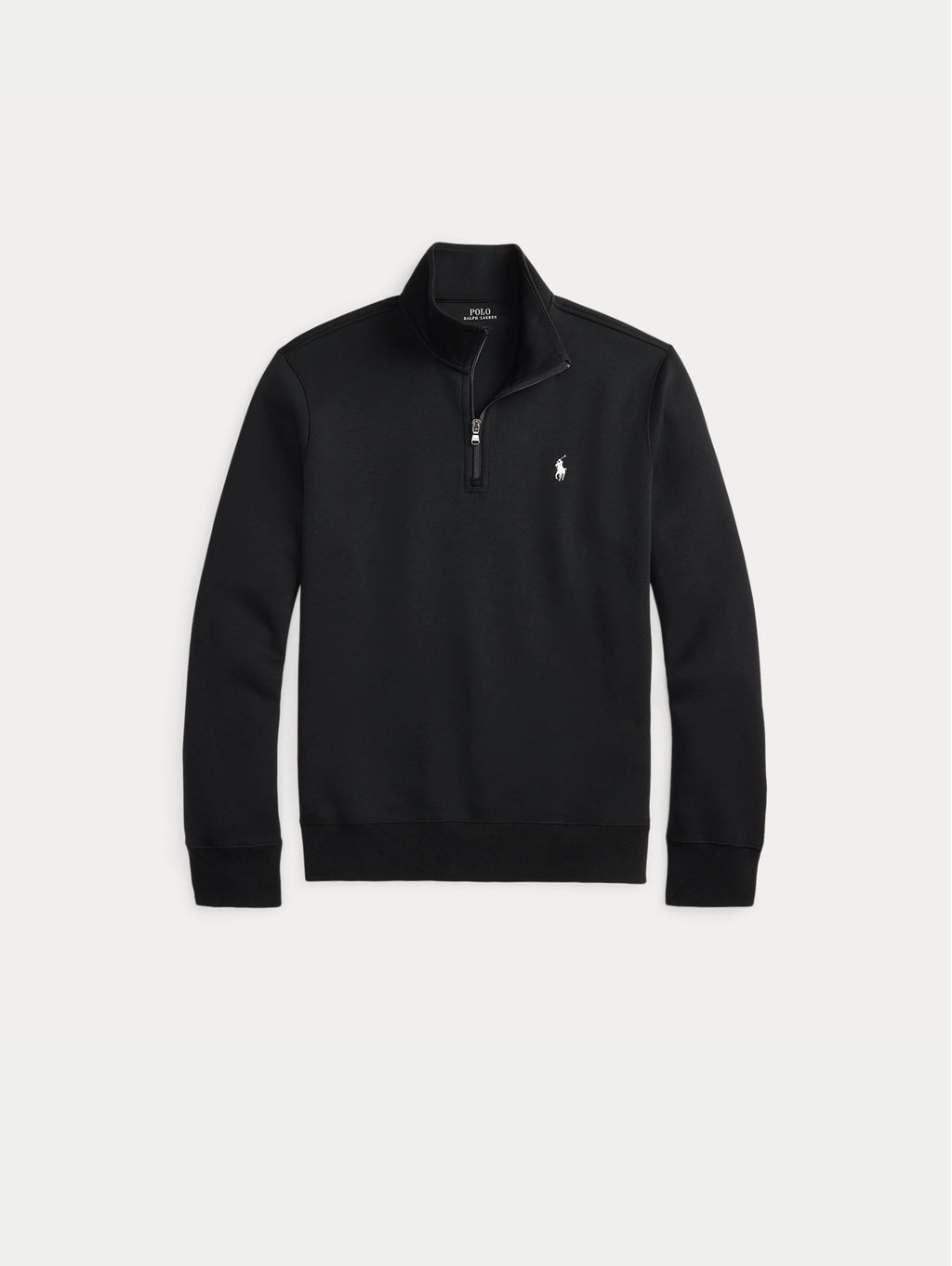 2026 New Arrival Felpa in Maglia Doppia con Mezza Zip Nero