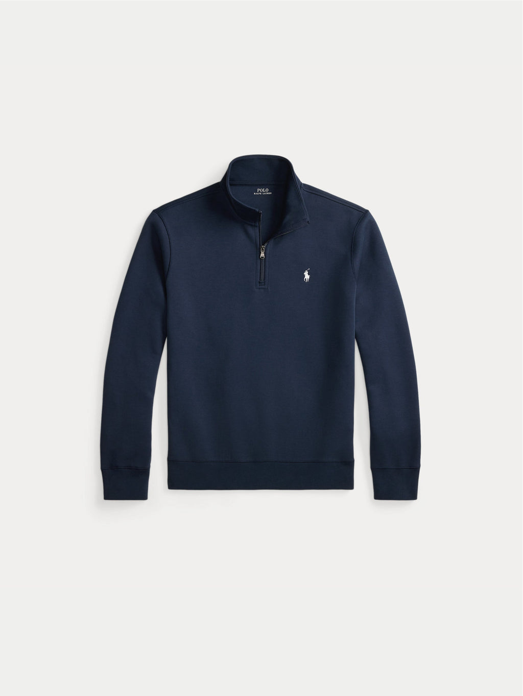 2026 New Arrival Felpa in Maglia Doppia con Mezza Zip Blu