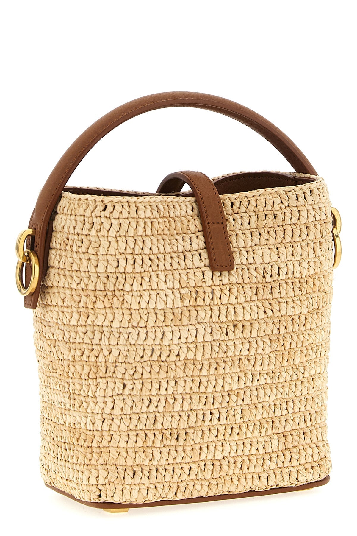 2026 New Arrival le 37 mini bucket bag in woven raffia