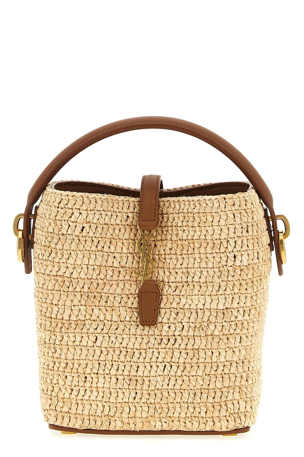 2026 New Arrival le 37 mini bucket bag in woven raffia