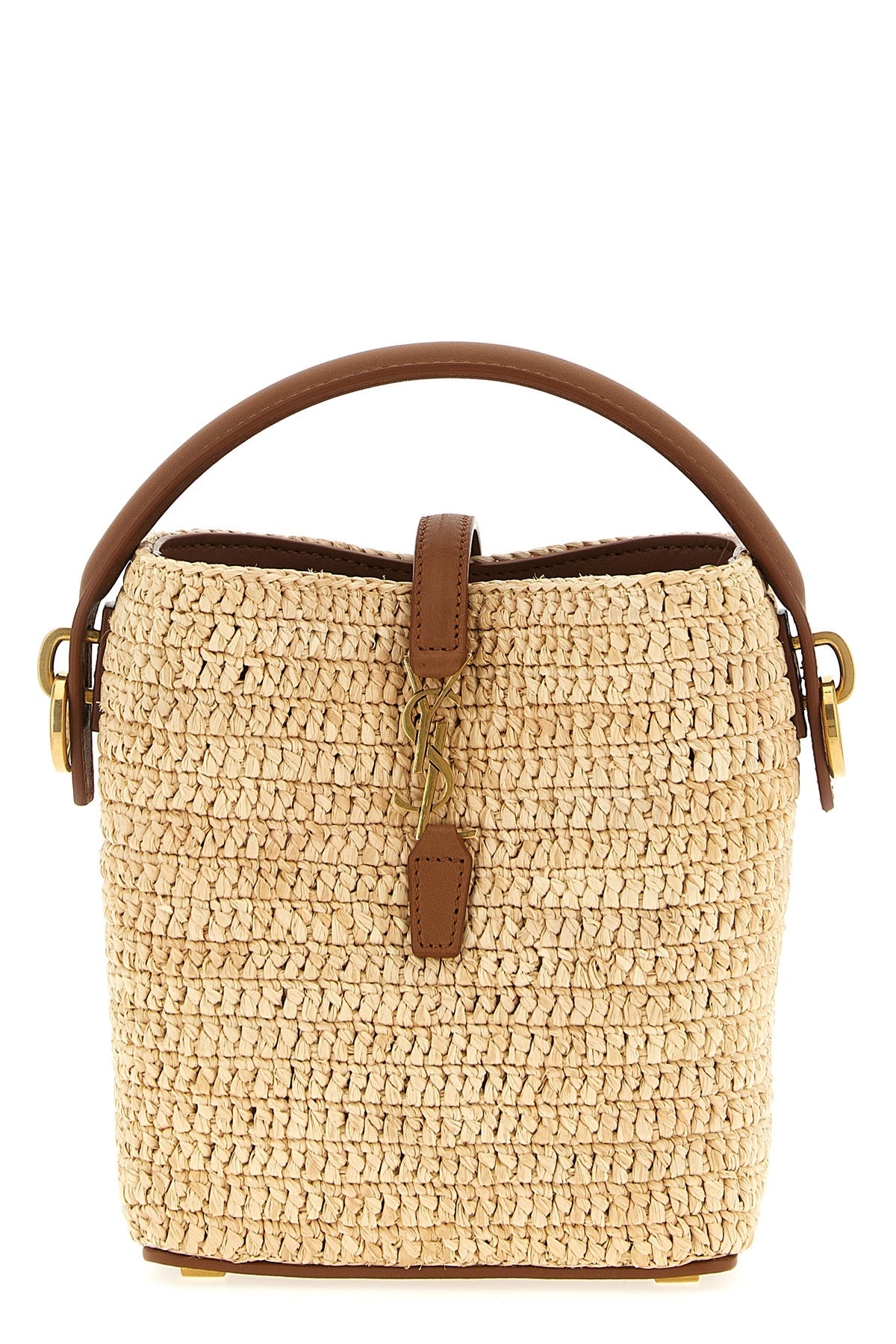 2026 New Arrival le 37 mini bucket bag in woven raffia