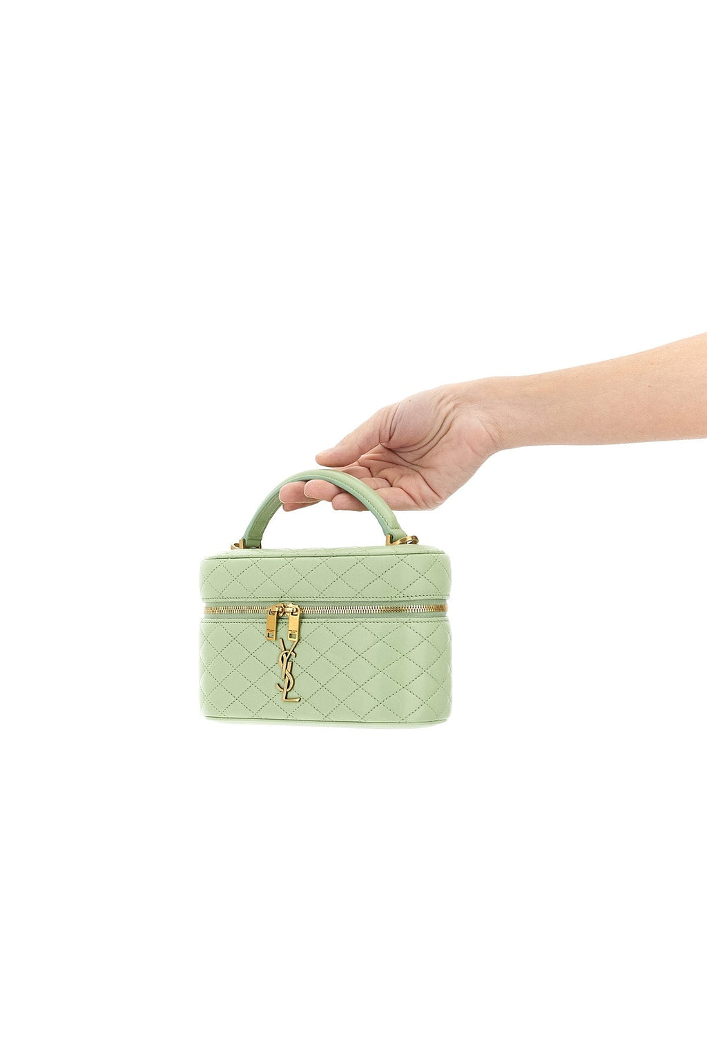 2026 New Arrival gaby vanity diamond-shaped quilted leather handbag