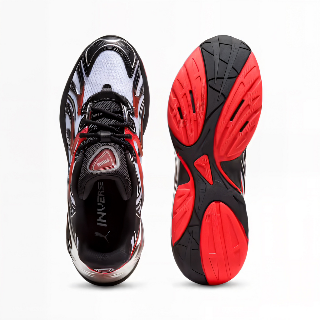 Top Seller PUMA  INVERSE  TECHX Men’s -WHITE -PUMA BLACK -RED