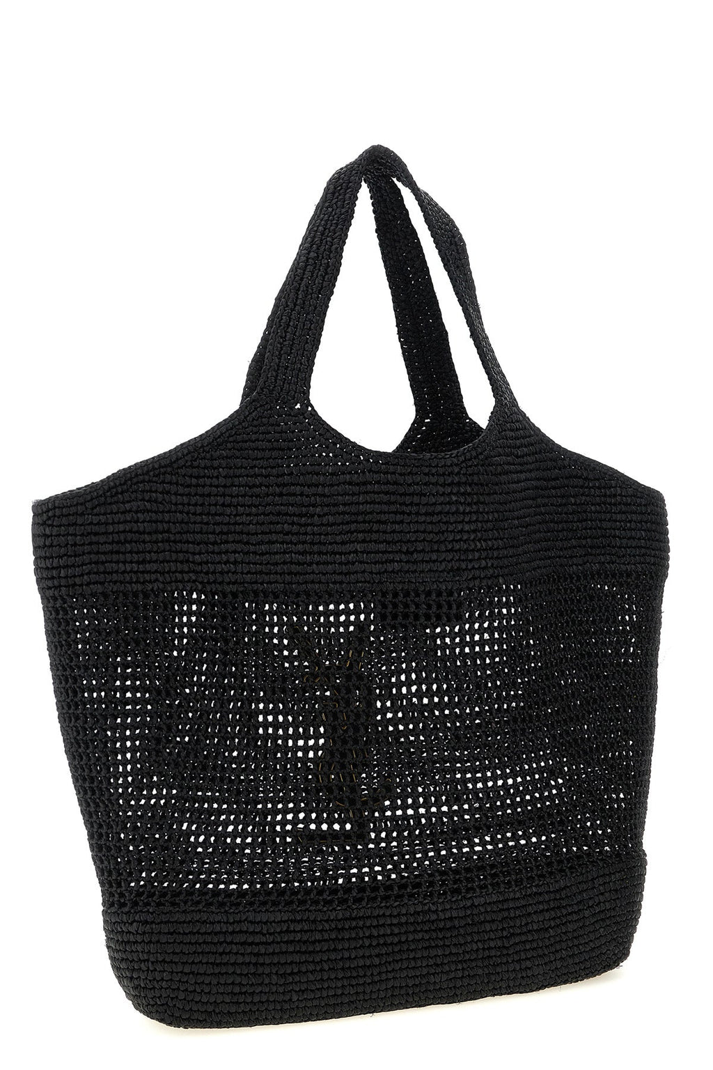 2026 New Arrival icare shopping bag in natural raffia and hand-crocheted vegetable tanned leath