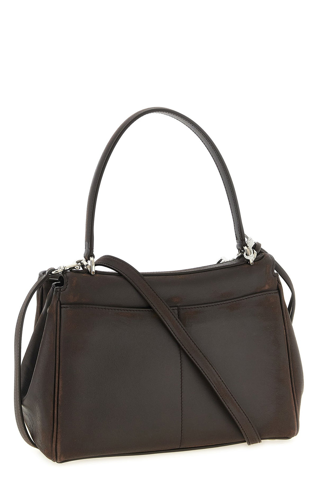 2026 New Arrival small rodeo waxed calf leather and smooth calf leather handbag
