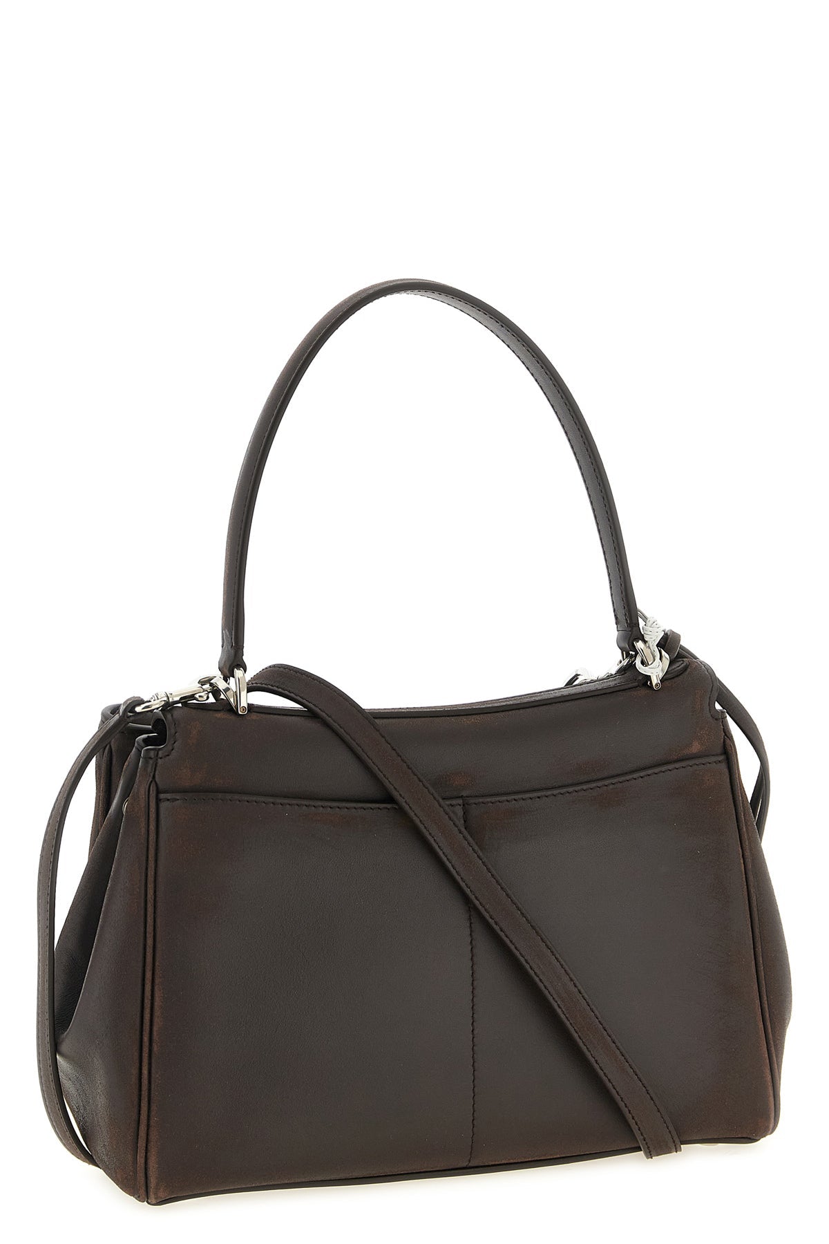 2026 New Arrival small rodeo waxed calf leather and smooth calf leather handbag