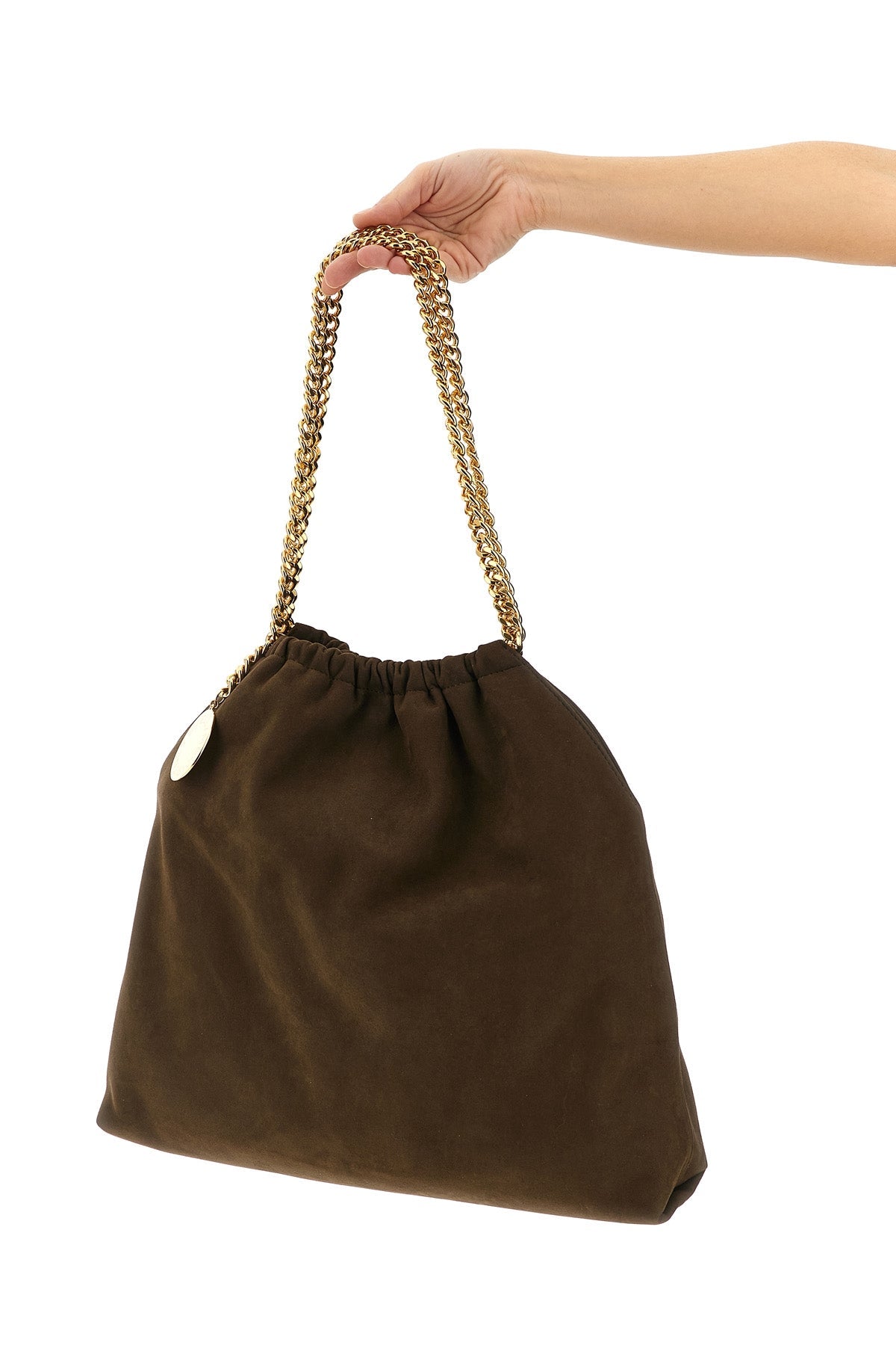 2026 New Arrival falabella drawstring shoulder bag in suede effect fabric