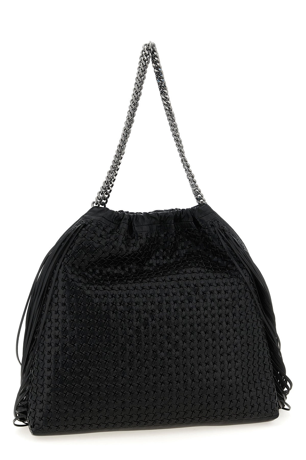 2026 New Arrival falabella medium shoulder bag in woven leather-effect woven vegan leather fa