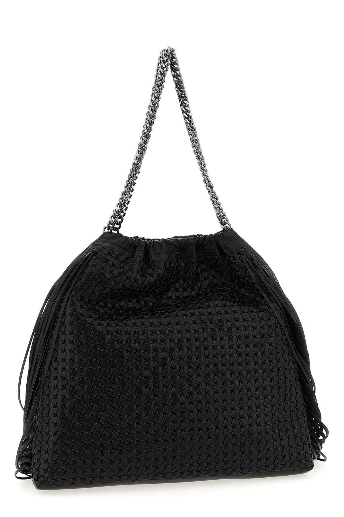 2026 New Arrival falabella medium shoulder bag in woven leather-effect woven vegan leather fa