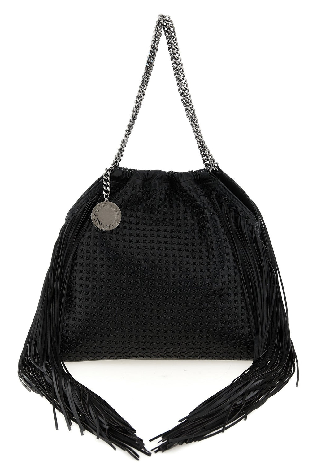 2026 New Arrival falabella medium shoulder bag in woven leather-effect woven vegan leather fa