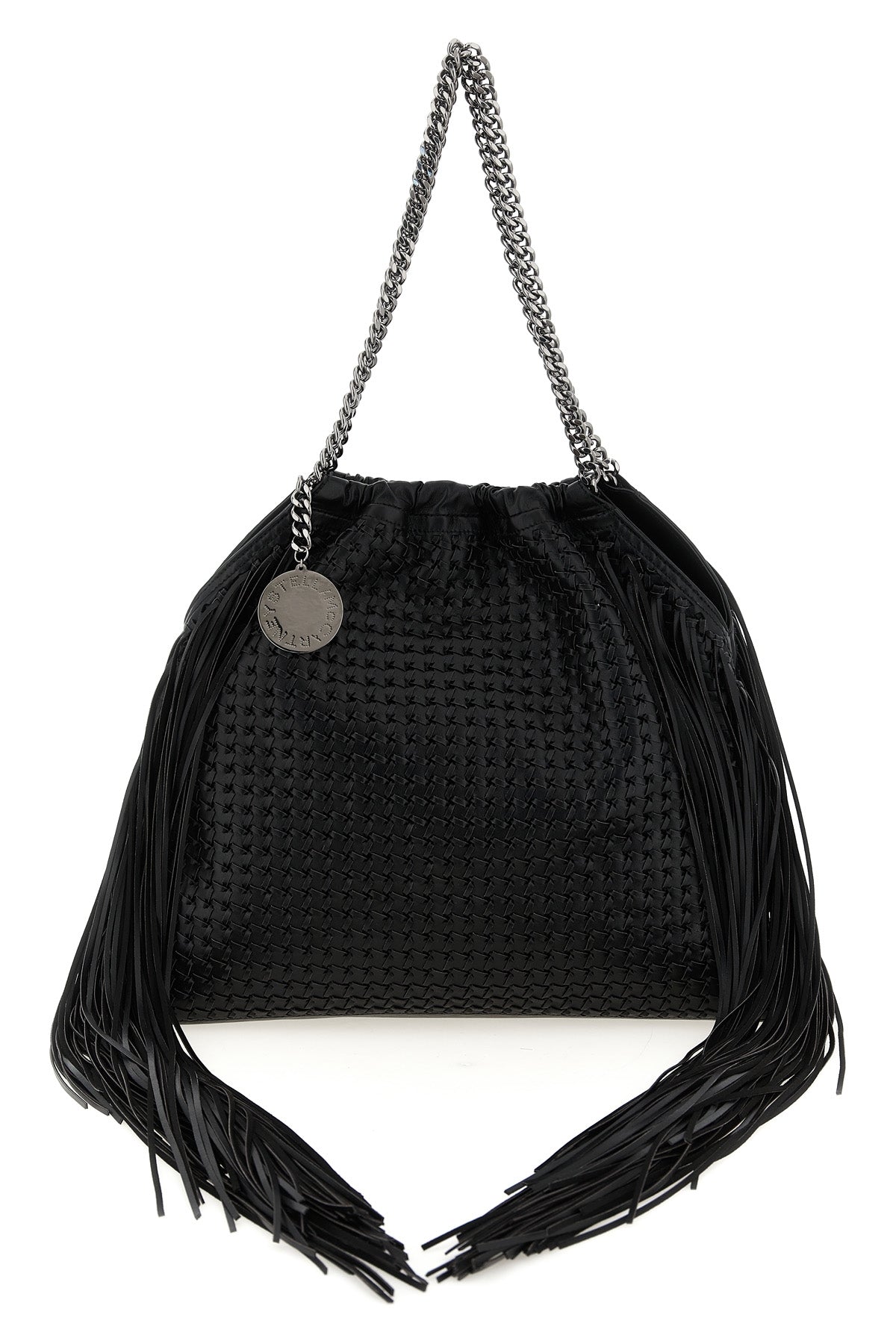 2026 New Arrival falabella medium shoulder bag in woven leather-effect woven vegan leather fa