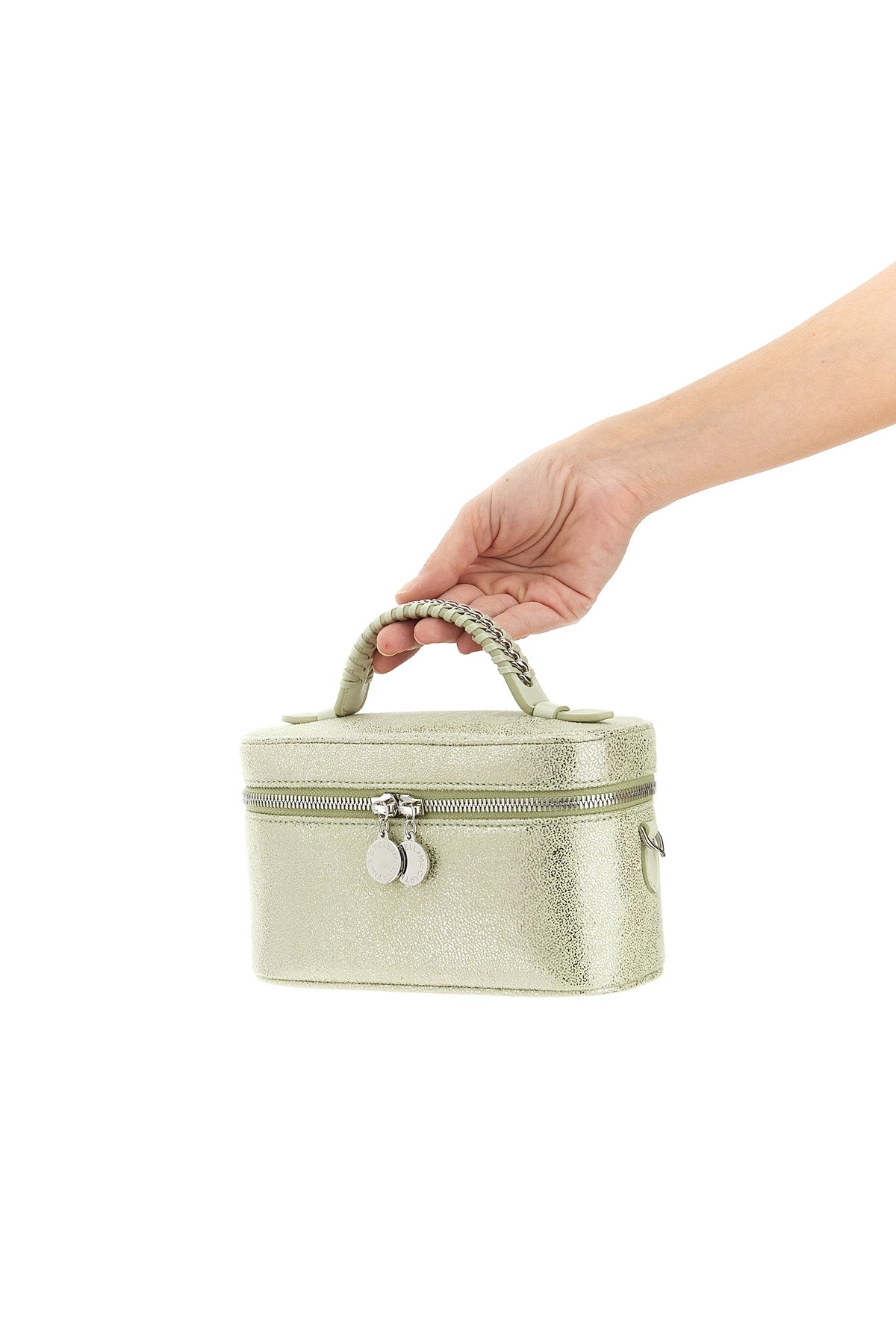 2026 New Arrival vanity falabella crossbody bag in eco shiny dotted chamois fabric