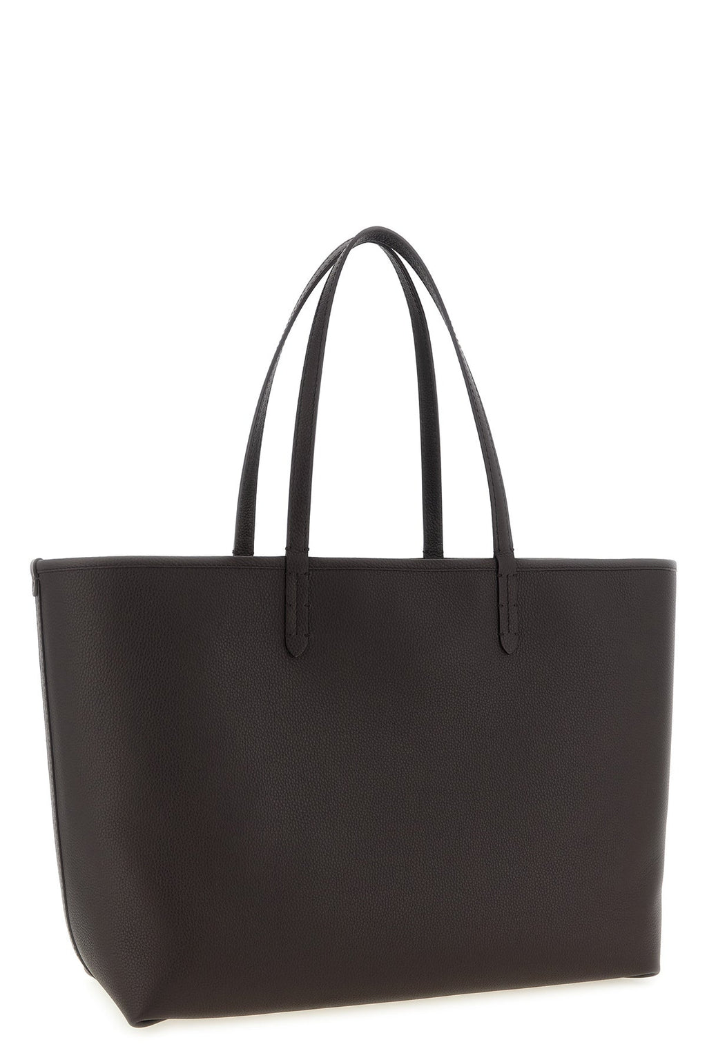 2026 New Arrival medium bloomsbury reversible shopping bag in grain calf leather and woven cott