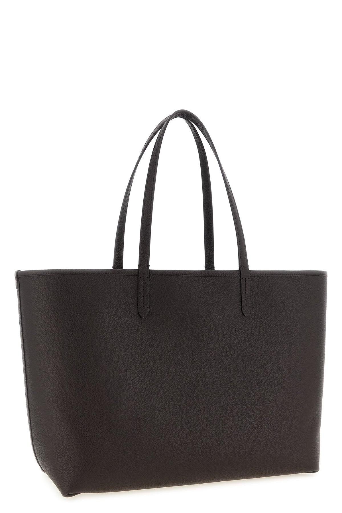 2026 New Arrival medium bloomsbury reversible shopping bag in grain calf leather and woven cott