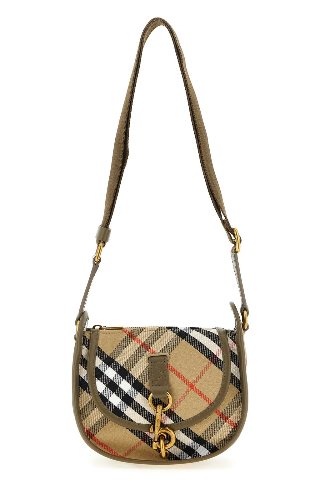 2026 New Arrival b clip mini crossbody bag in water-repellent cotton blend woven