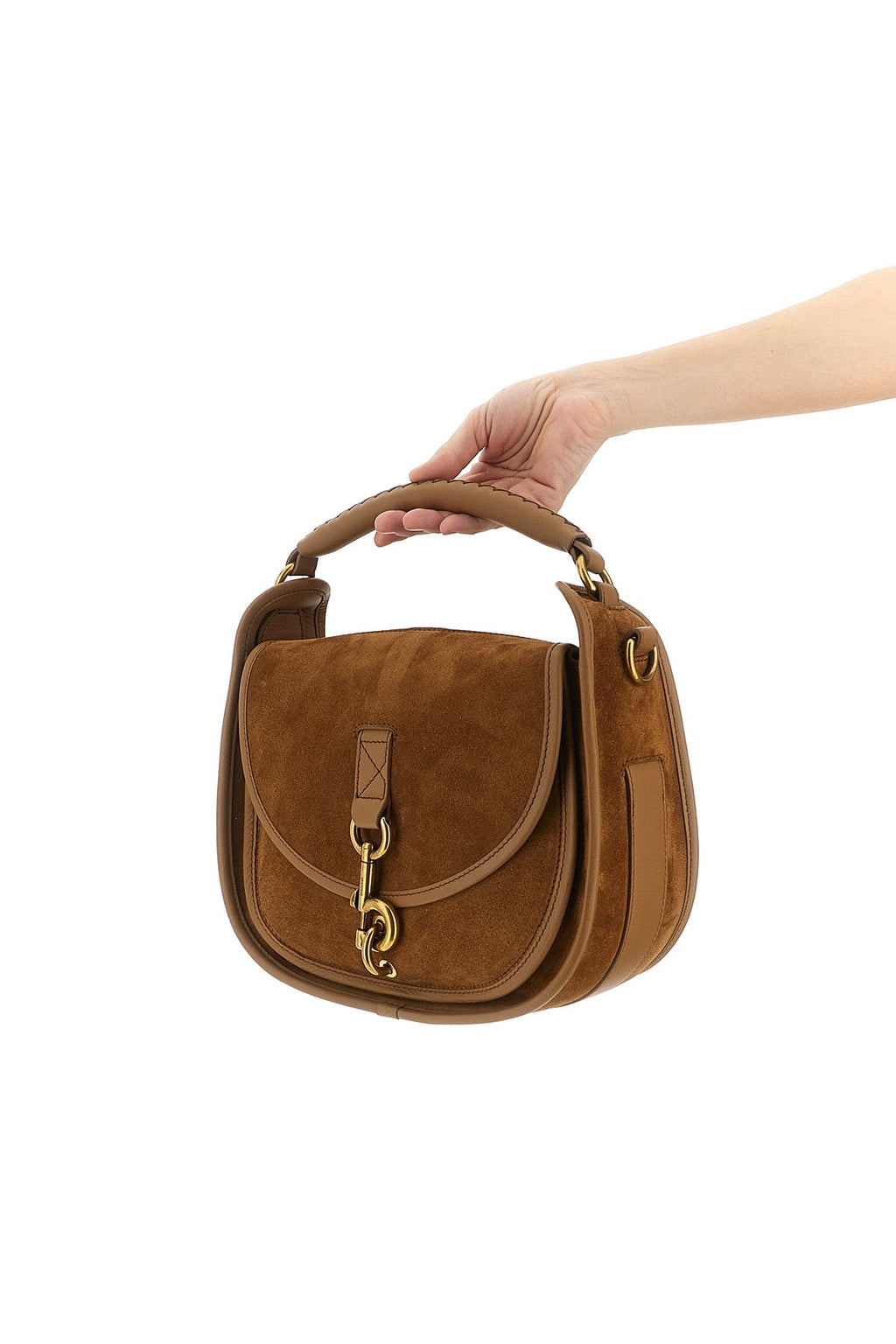 2026 New Arrival messenger b clip crossbody bag in frosted suede