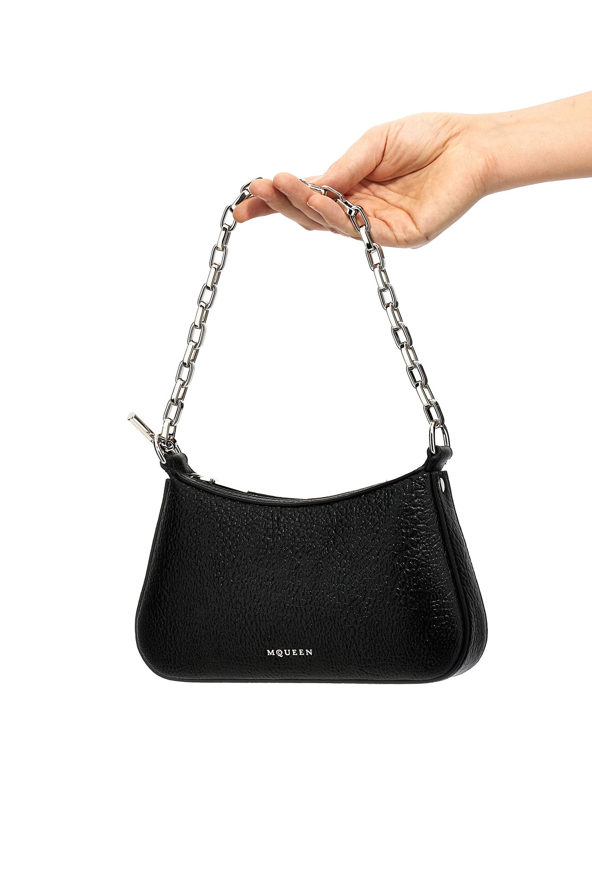 2026 New Arrival mcqueen t-bar mini handbag in grainy leather