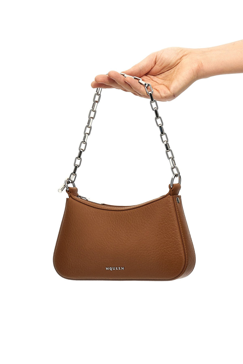 2026 New Arrival mcqueen t-bar mini handbag in grainy leather