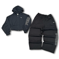Top Seller Puma  STREET GLAM BEDAZZLED HOODIE SWEATSUIT WOMEN ’s -PUMA BLACK