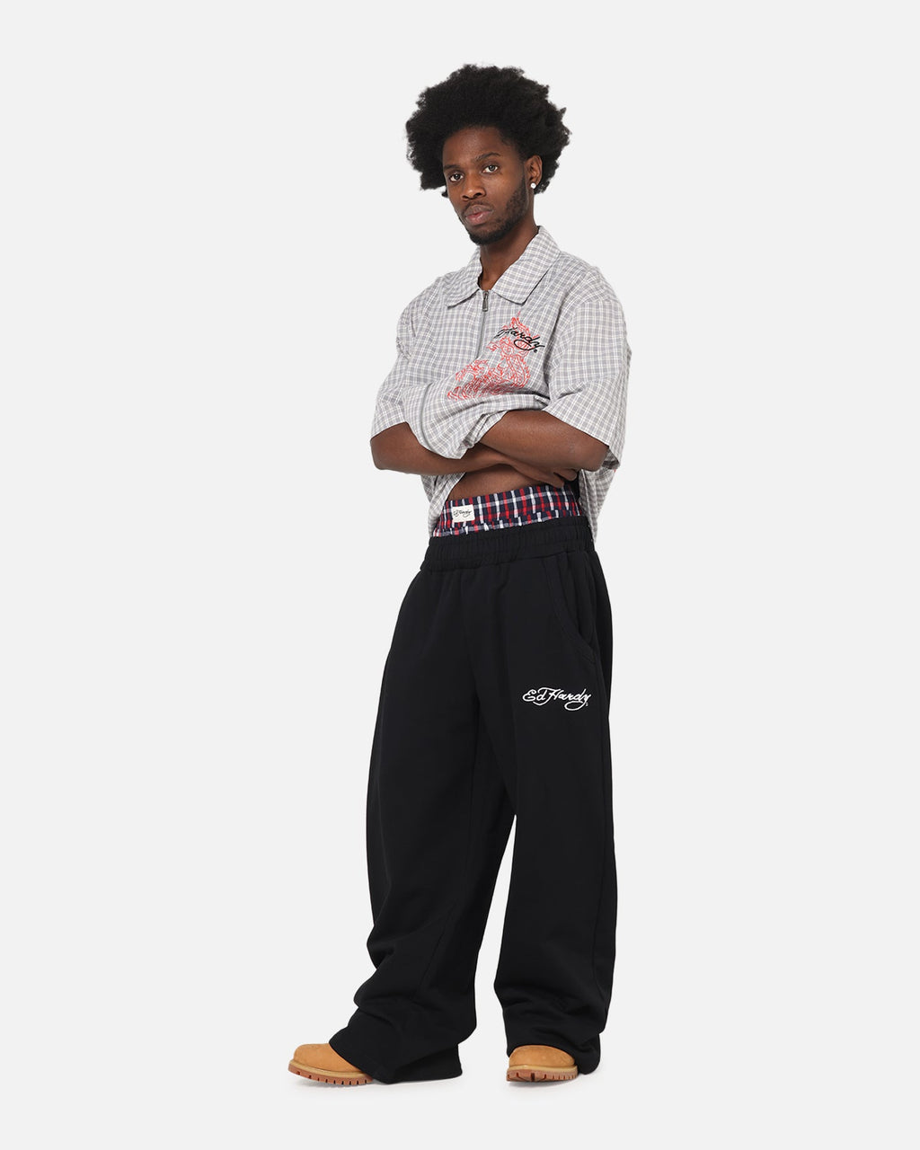 New Products Ed Hardy Boxer Trackpants Black