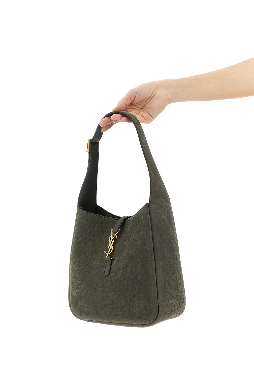 2026 New Arrival micro le 5  7 shoulder bag in hammered nubuck leather