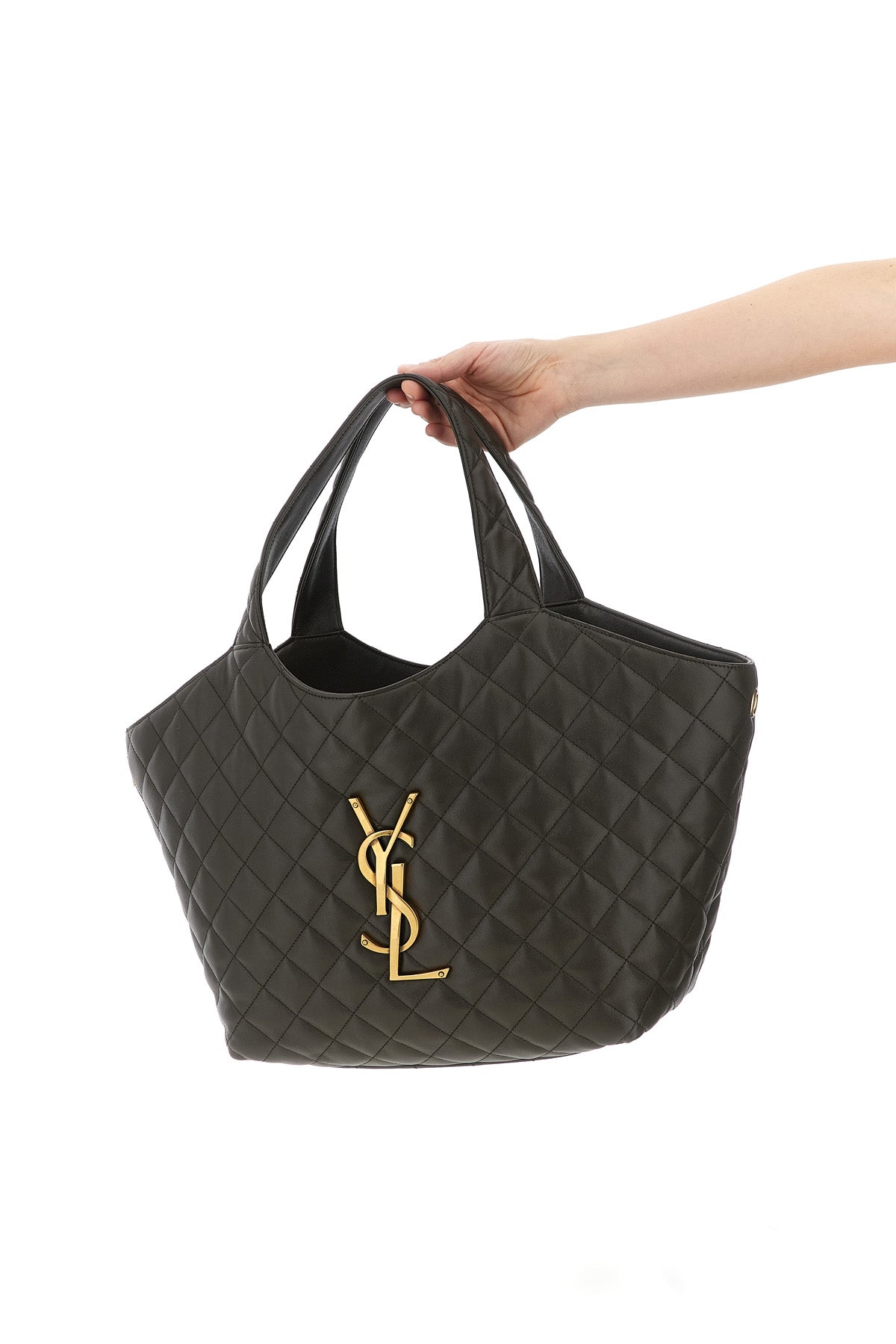 2026 New Arrival medium icare shopping bag in lamb nappa leather