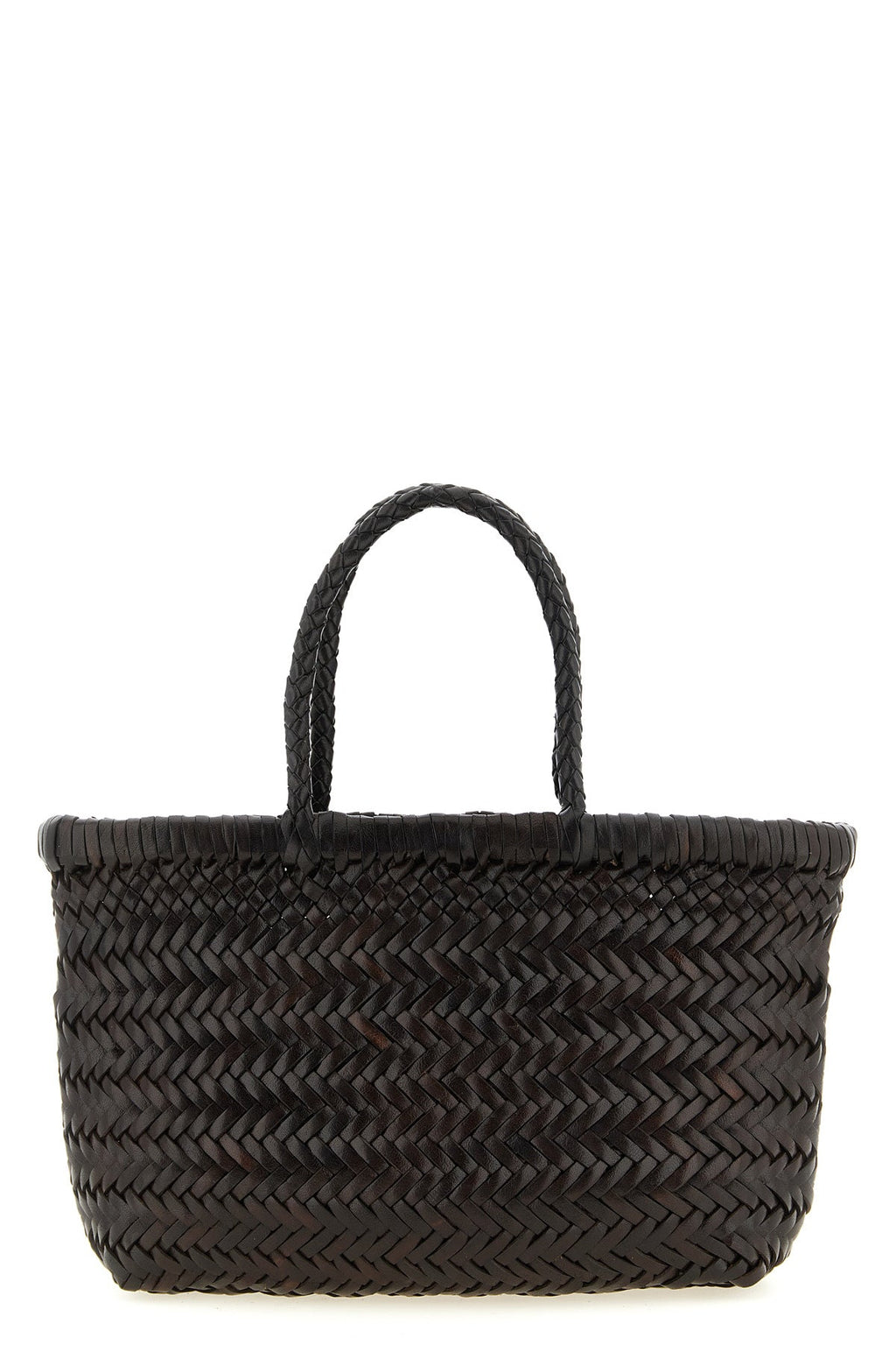 2026 New Arrival hand-woven  flat gora mini handbag in hand-woven buffalo leather characterized