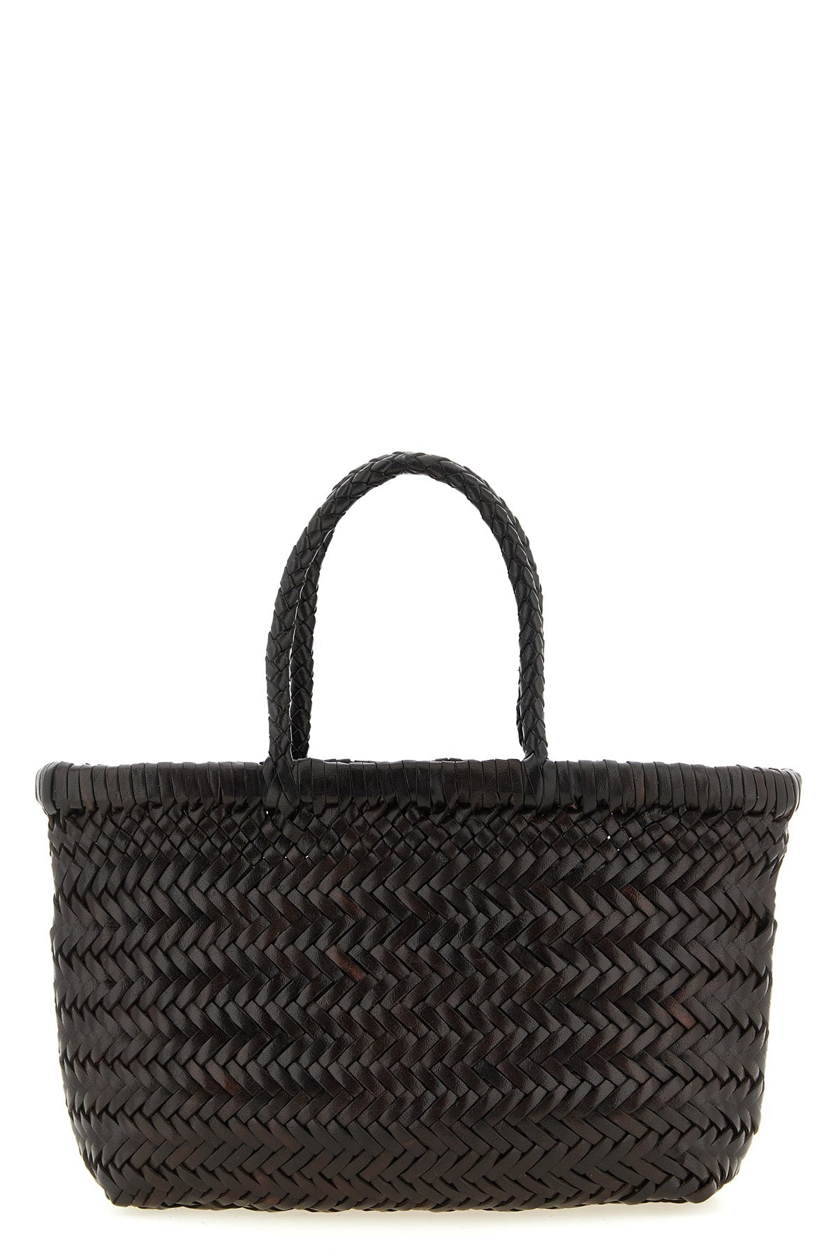 2026 New Arrival hand-woven  flat gora mini handbag in hand-woven buffalo leather characterized