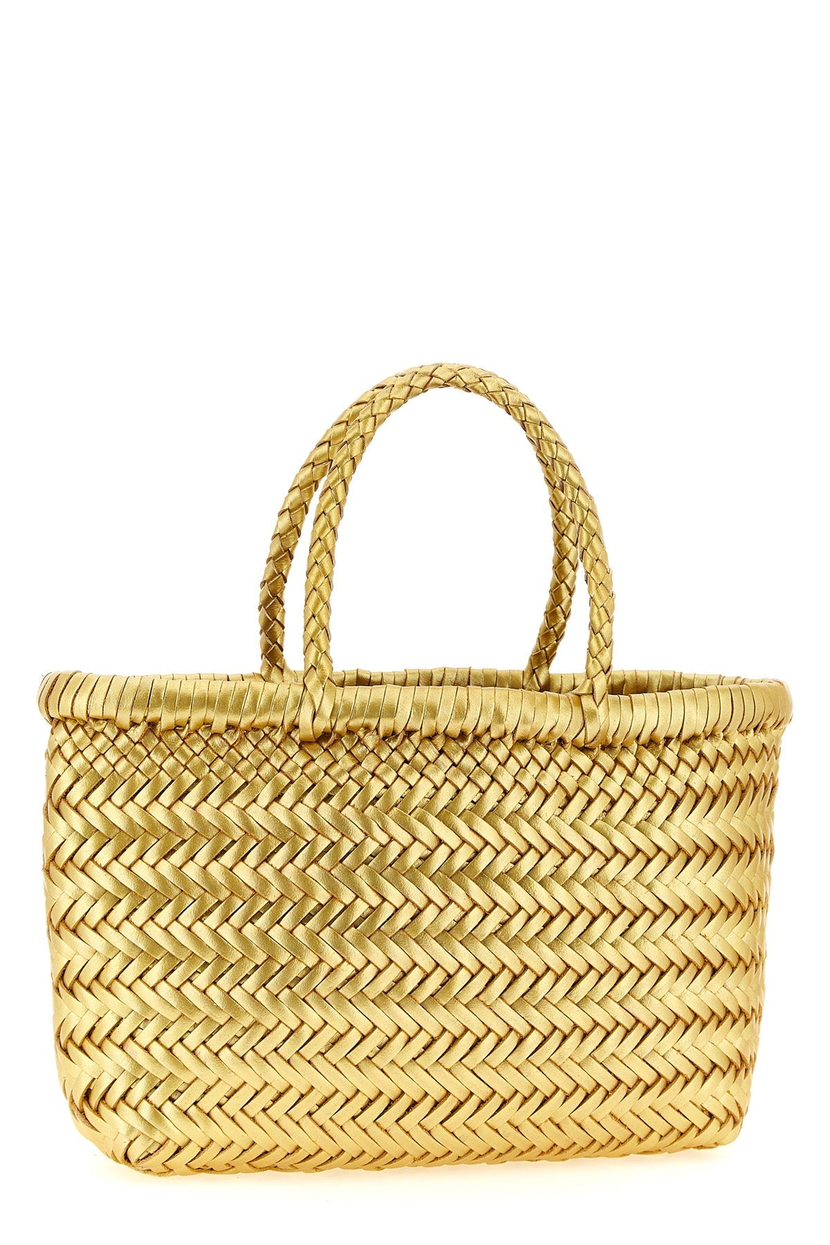 2026 New Arrival hand-woven  flat gora mini handbag in hand-woven buffalo leather characterized