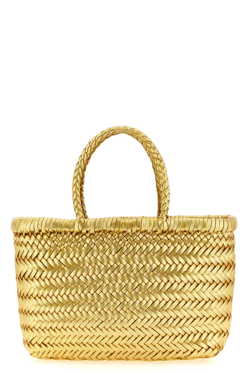 2026 New Arrival hand-woven  flat gora mini handbag in hand-woven buffalo leather characterized