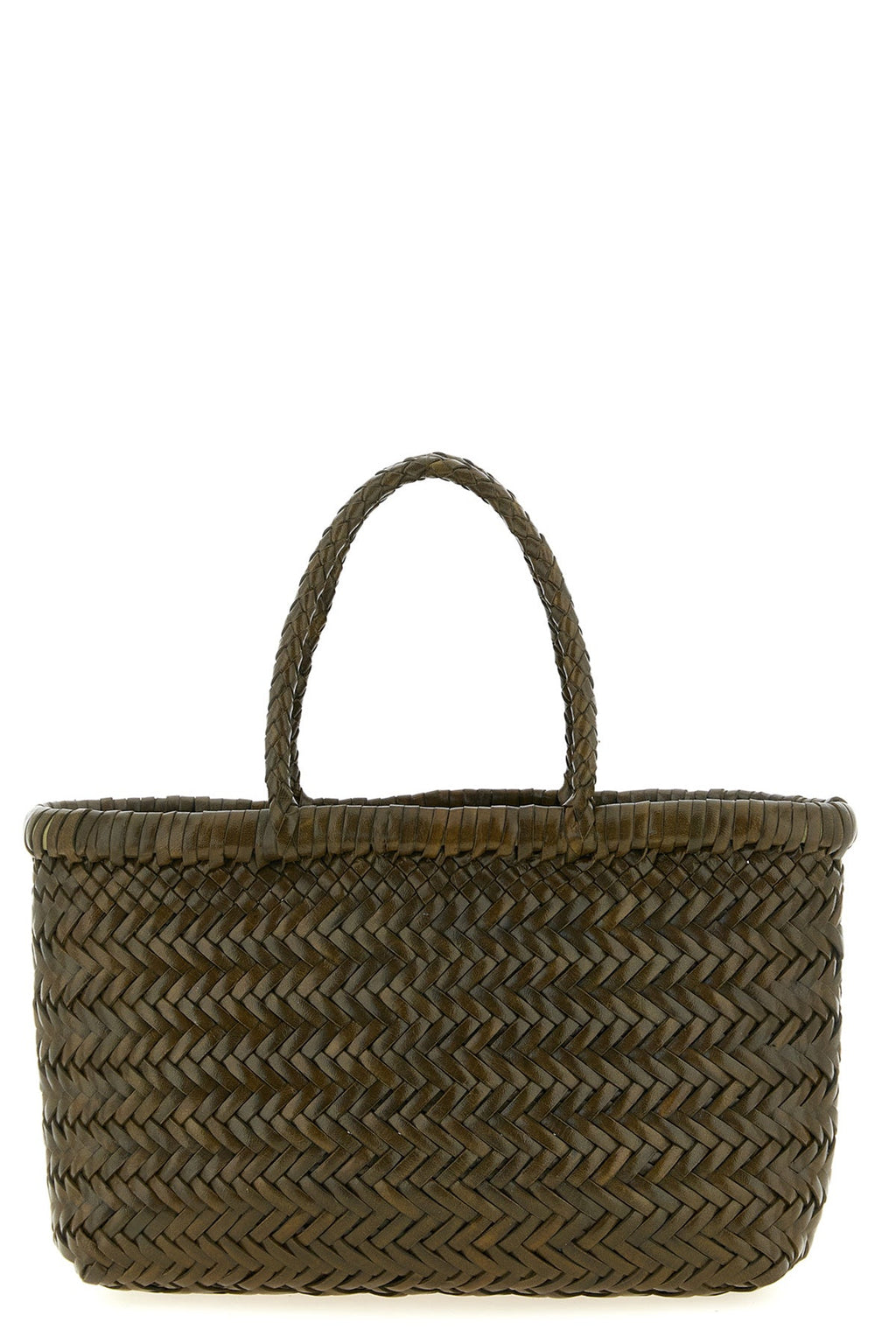 2026 New Arrival hand-woven  flat gora mini handbag in hand-woven buffalo leather characterized