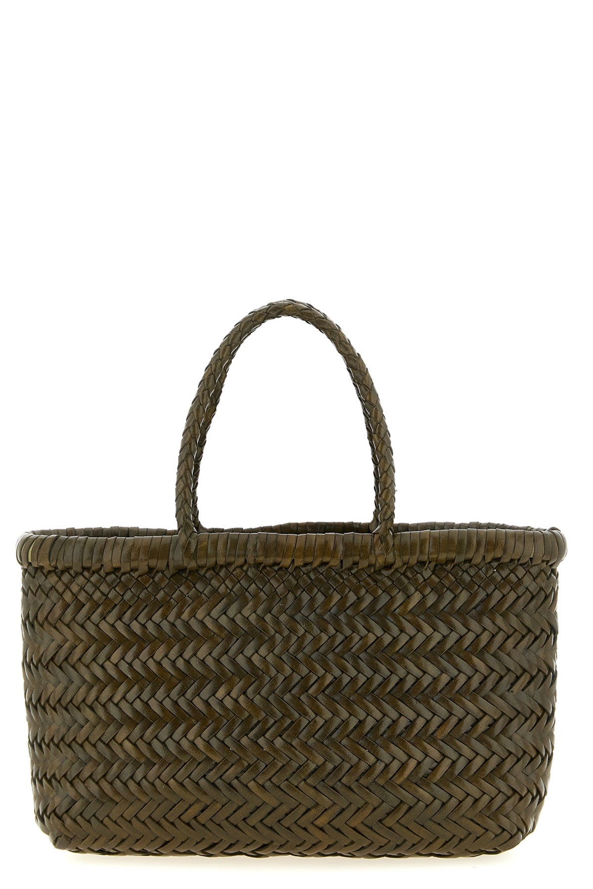 2026 New Arrival hand-woven  flat gora mini handbag in hand-woven buffalo leather characterized