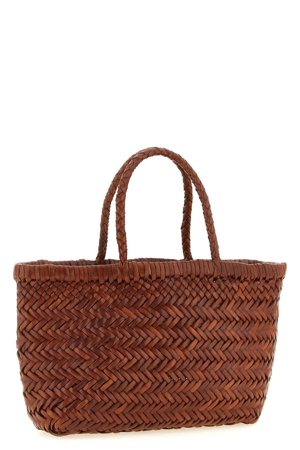 2026 New Arrival hand-woven  flat gora mini handbag in hand-woven buffalo leather characterized