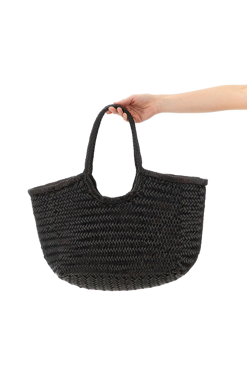 2026 New Arrival nantucket large hand-woven buffalo leather shoulder bag characterized by baske
