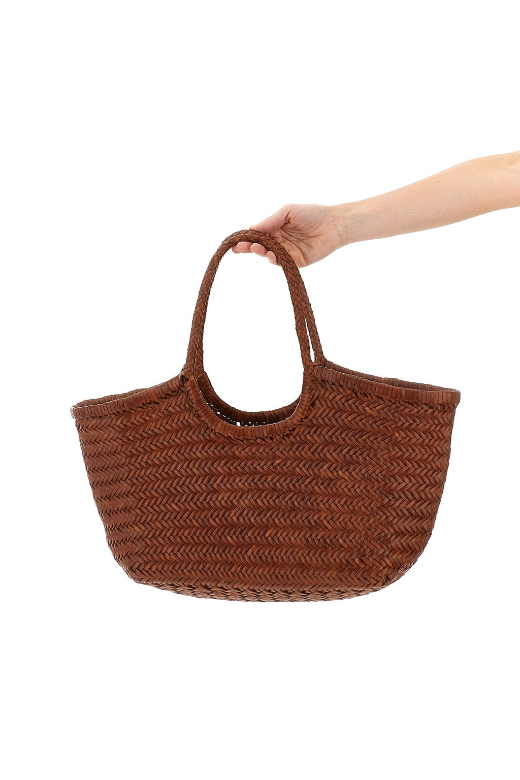 2026 New Arrival nantucket large hand-woven buffalo leather shoulder bag characterized by baske