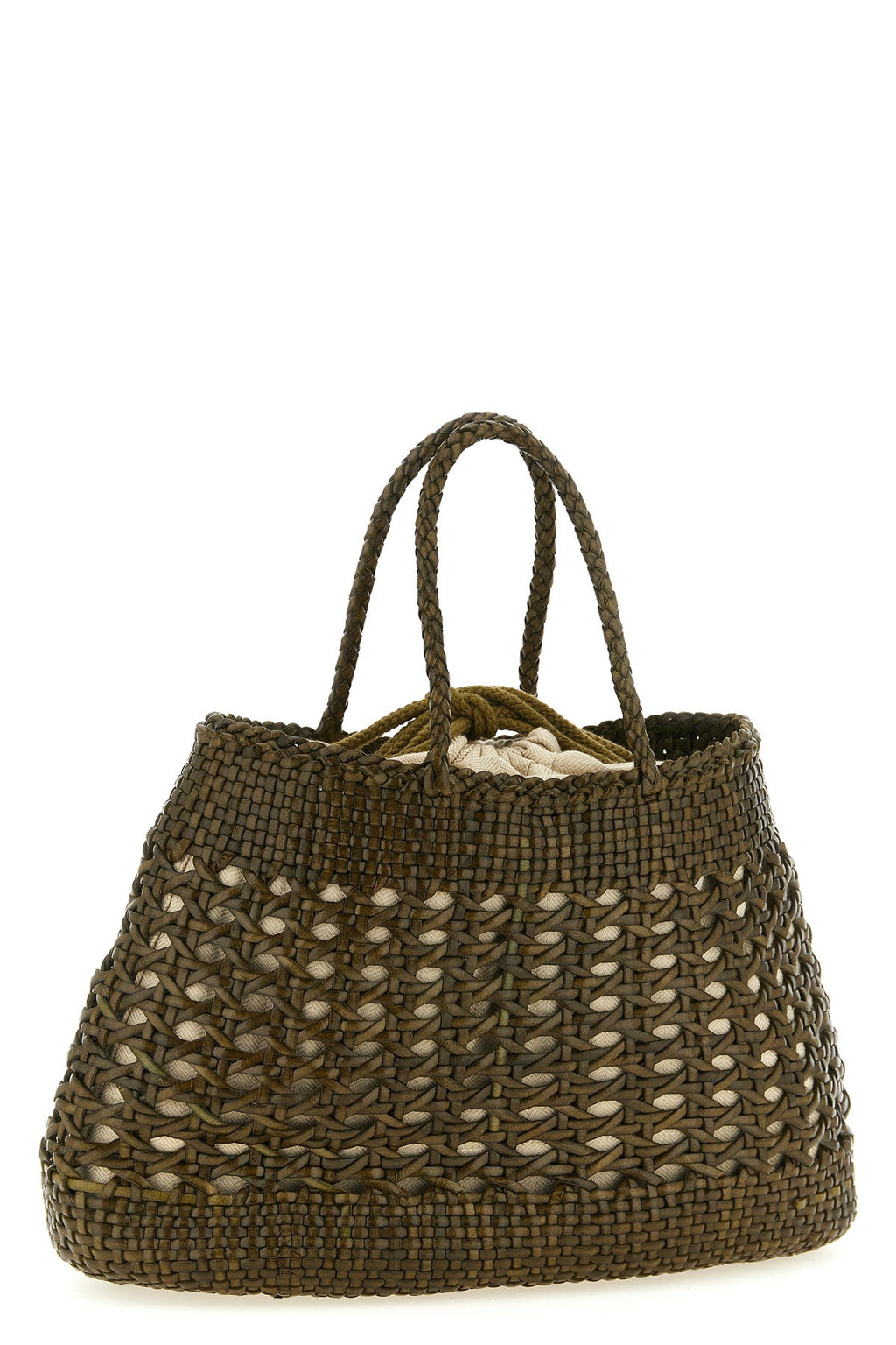 2026 New Arrival handbag santa cano handbag in hand-woven buffalo leather characterized by irreg
