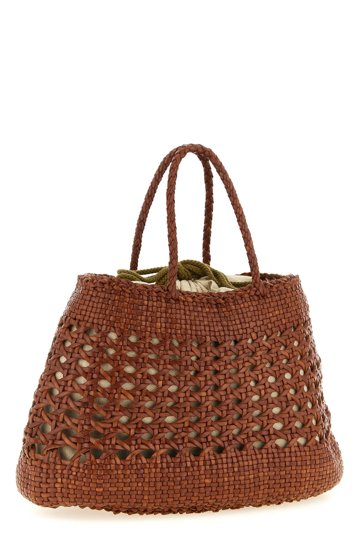 2026 New Arrival handbag santa cano handbag in hand-woven buffalo leather characterized by irreg