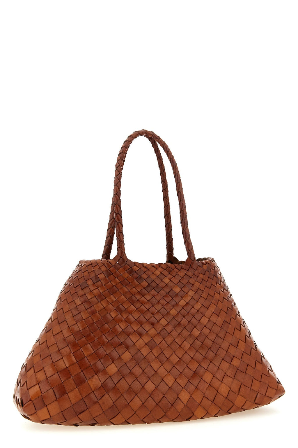 2026 New Arrival santa croce large shoulder bag in hand-woven buffalo leather characterized by