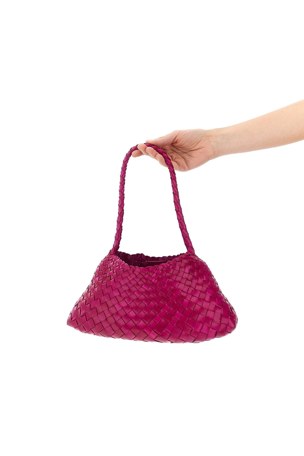 2026 New Arrival hand-woven buffalo leather rosanna shoulder bag characterized by irregular strip