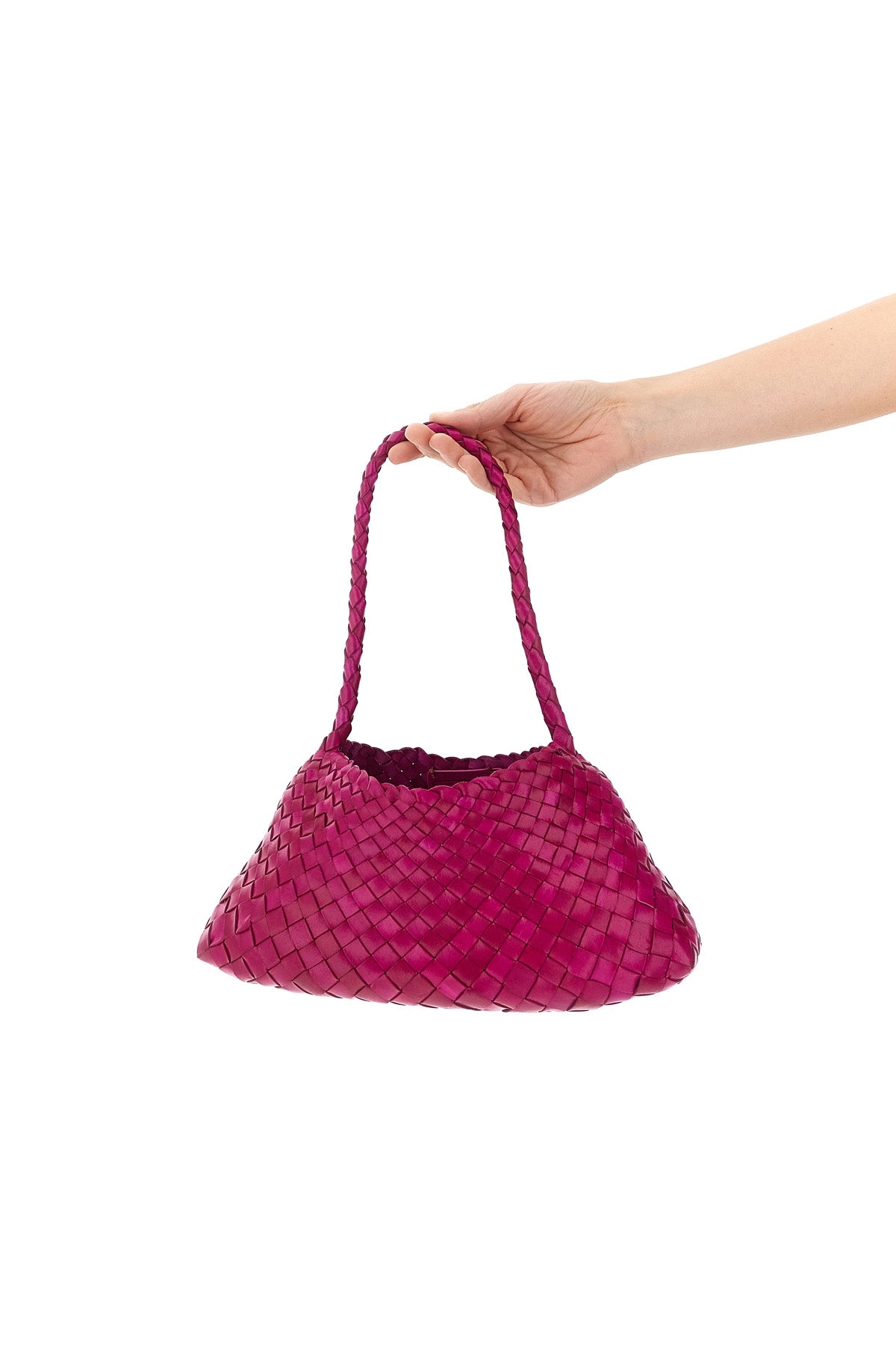 2026 New Arrival hand-woven buffalo leather rosanna shoulder bag characterized by irregular strip