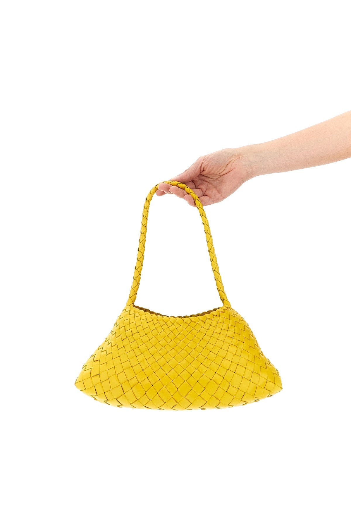 2026 New Arrival hand-woven buffalo leather rosanna shoulder bag characterized by irregular strip