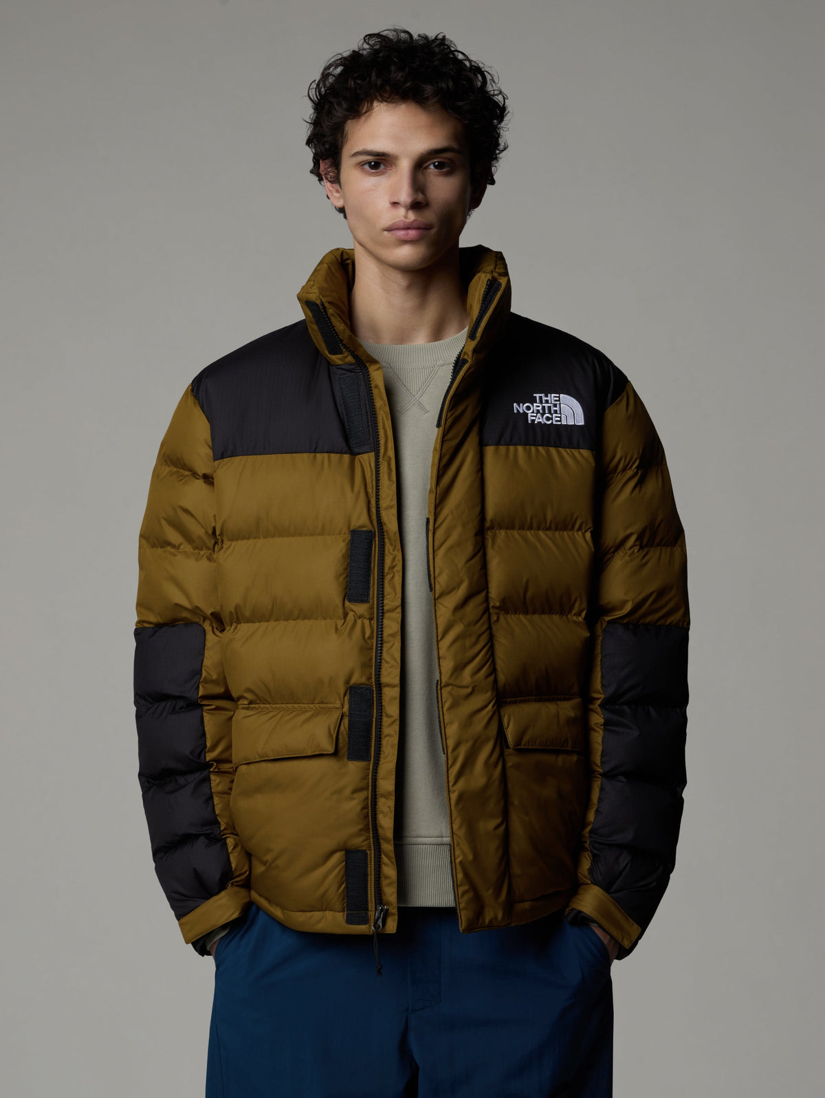 2026 New Arrival Giaccone Color Block Imbottito Limbara Verde