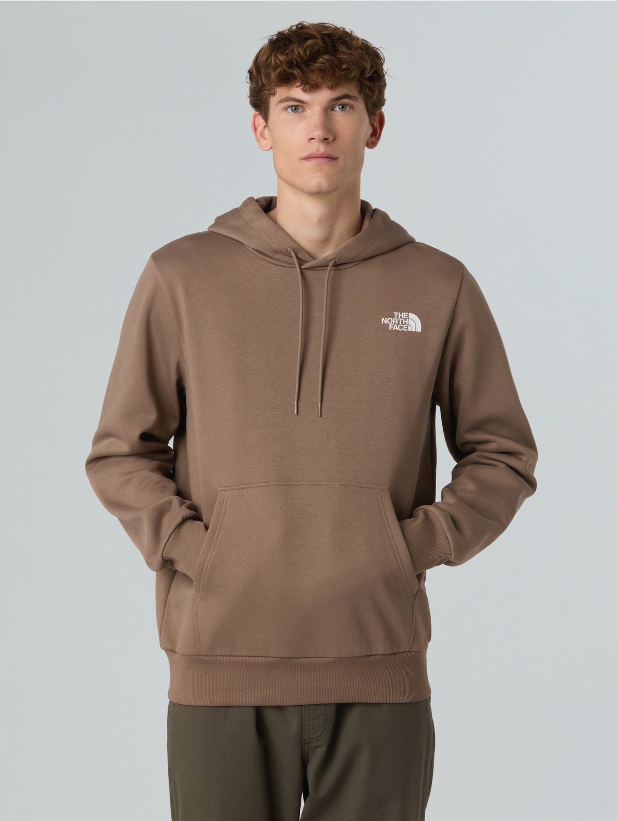 Felpa con Cappuccio Simple Dome Marrone