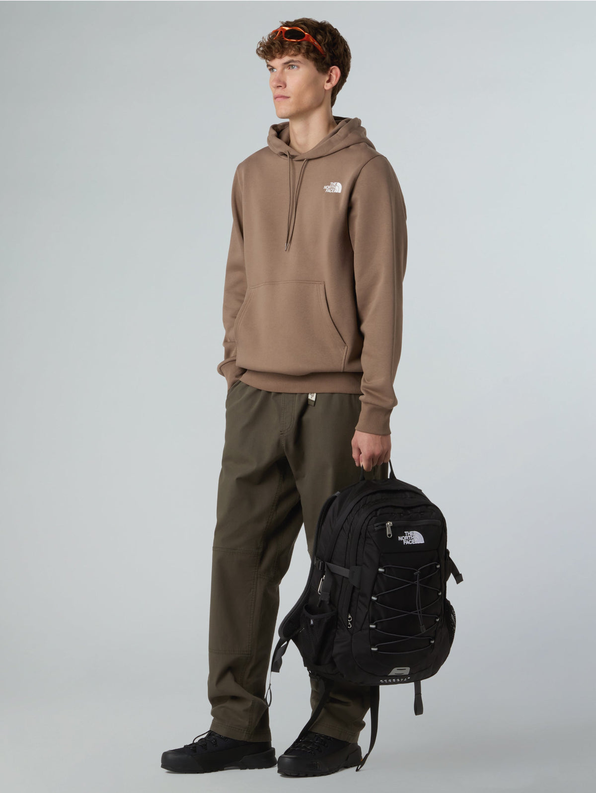 Felpa con Cappuccio Simple Dome Marrone
